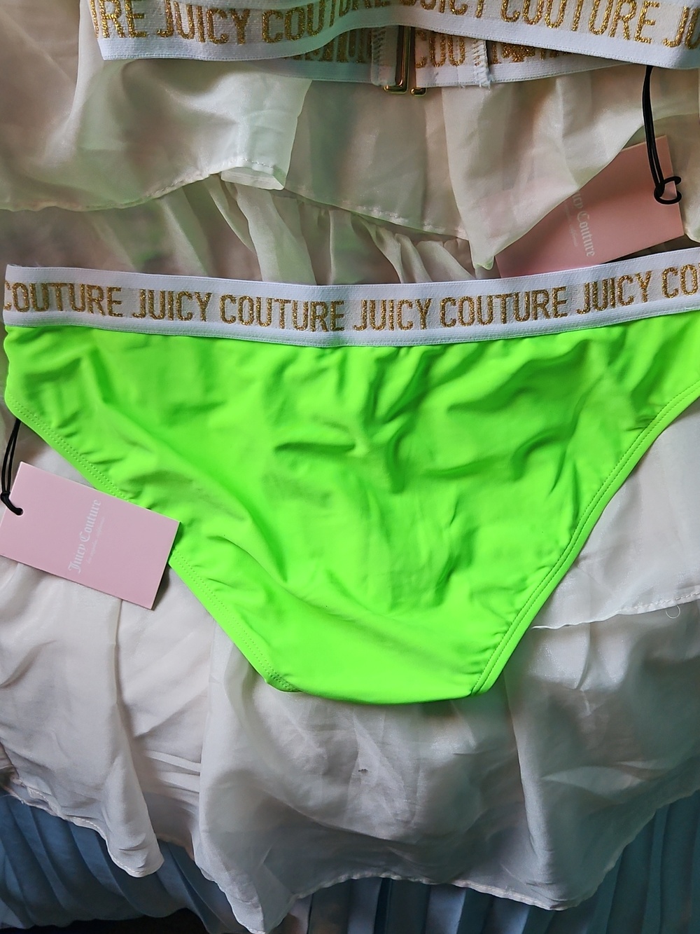 Juicy Couture Neon Green Bikini Set - Picture 4 of 7